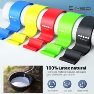 Set de 5 Bandas Elasticas de Latex