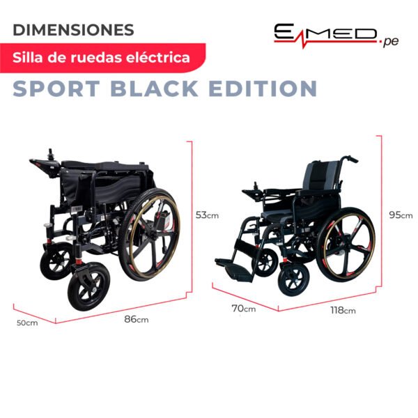 Silla de ruedas electrica SPORT BLACK EDITION - Imagen 7