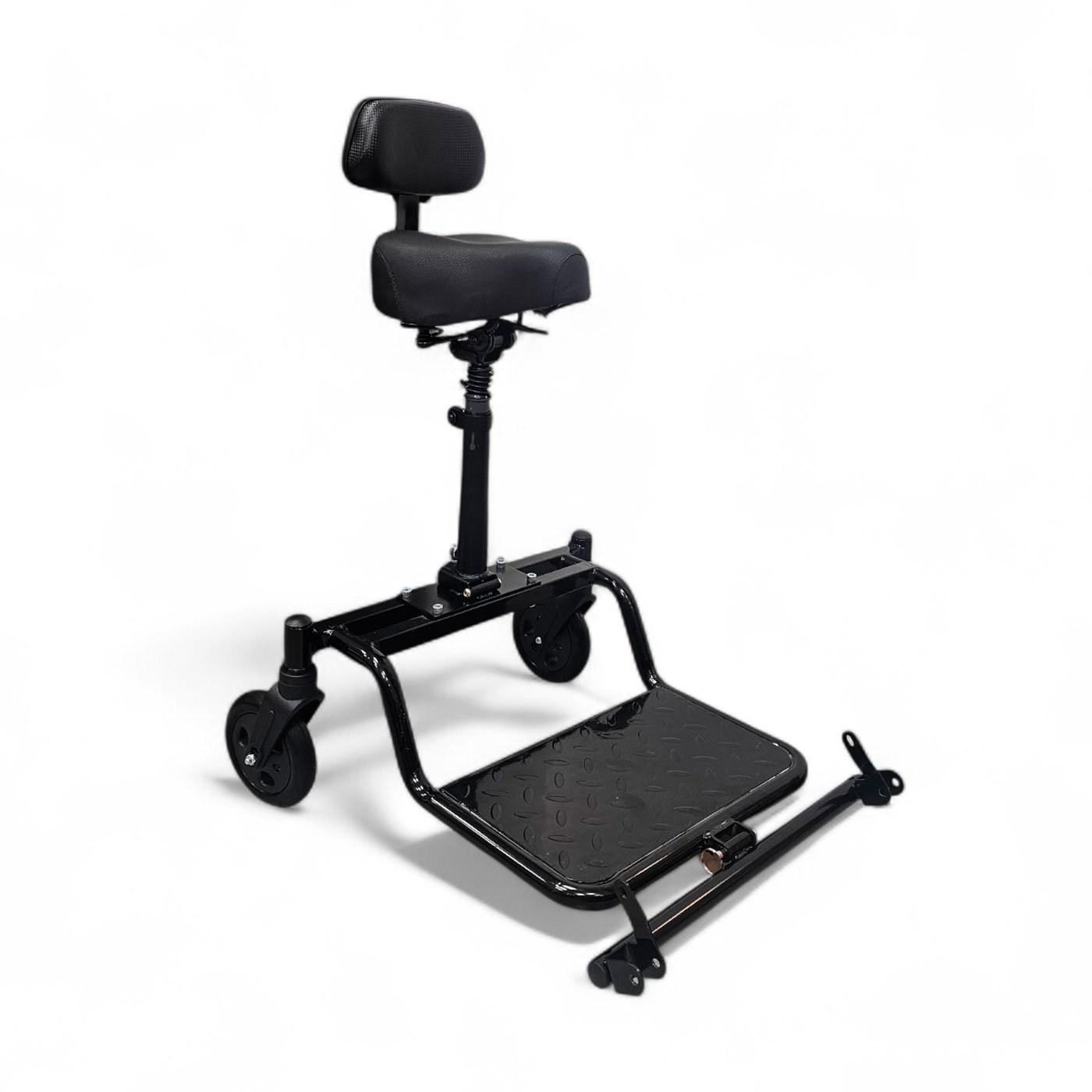 Remolque con asiento para sillas de ruedas eléctricas de acero - Imagen 4